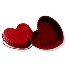 Stampo cottura cuore mm 220x218x30h in silicone