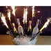 100 CANDELINE MAGIC FLAMBE (ORO) FONTANE LUMINOSA PARTY TORTA 12Cm categoria f1 (USO INTERNO ED ESTERNO)